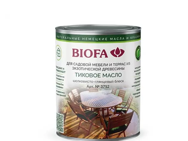 Тиковое масло 3752 Biofa: фото товара