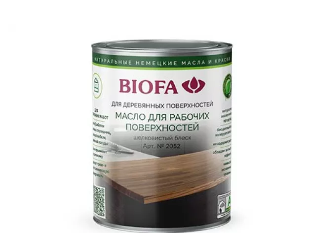 Масло для рабочих поверхностей 2052 Biofa: фото товара
