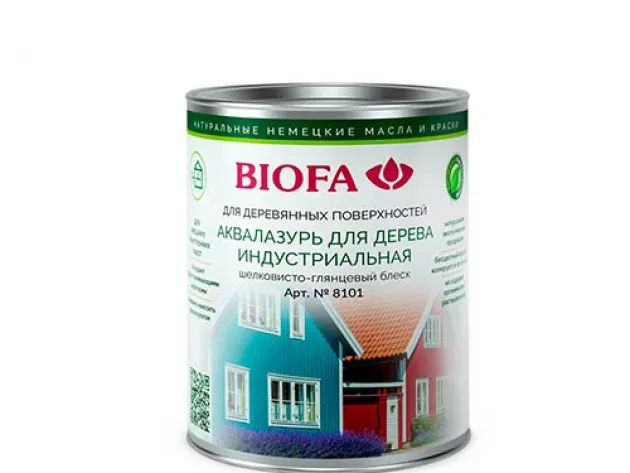 Аквалазурь для дерева, индустриальная 8101 Biofa