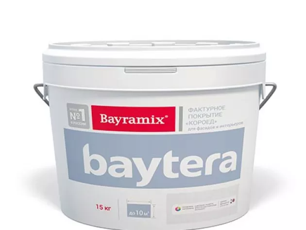 Фактурная штукатурка с эффектом «Короед» Baytera Bayramix