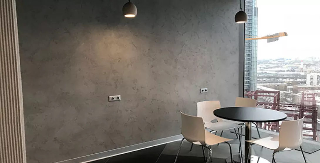 Возможный интерьер с Декоративное фактурное покрытие Decorazza Art beton